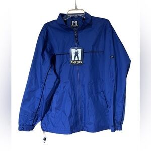 Smith’s Workwear Men’s Windbreaker Jacket Waterproof Mesh Liner Blue‎ Medium NWT